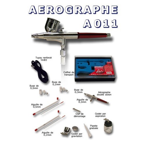 A011 aerographe double - double, action