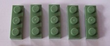 Lego Sand Green Plate 1x3 ref