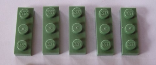Lego sand green - plate, ref
