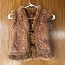 Vintage Sheepskin Wool Afghan