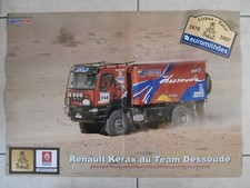 AFFICHE CAMION RENAULT KERAX TEAM DESSOUDE 58 x 41 cm