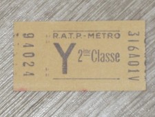 Ancien billet de métro, 2 eme