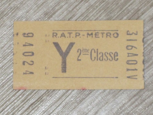 Ancien billet métro 2 - de,