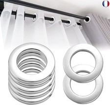 20 Pieces Oeillets Rideaux à Clipser Plastique Oeillet pour Rideaux Détachable A
