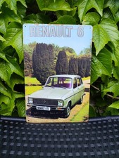 Plaque métal Renault 6