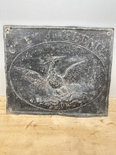 Ancien plaque en tole plomb compagnie Française du Phénix Assurance