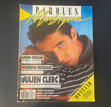 REVUE PAROLES ET MUSIQUE n°3 / 1987 - JULIEN CLERC, BALAVOINE, COUGAR...
