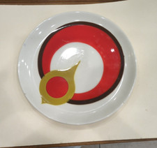 Grand Plat de service en céramique ITALIENNE Vintage Mancioli