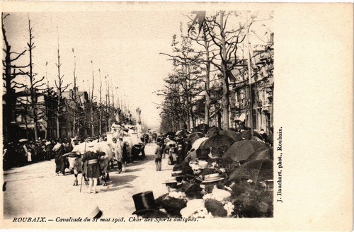 Cpa roubaix cavalcade du - cpa,