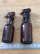 ancien LOT 2 FLACON vintage NORMAL M.K.Z MKZ Apothicaire anesthesie chloroforme