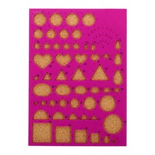 Papier Ligné Piquage Template Tableau 8x6 Pouce Moule Crimpeur Outil Rose foncé