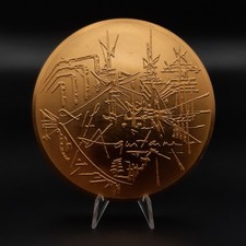 Médaille bronze doré - médaille, en