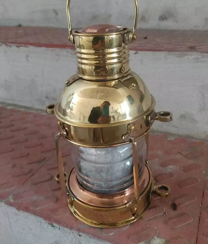 Lampe pétrole ancre - 10",