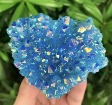 Géode quartz bleu - en,