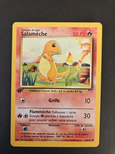 Carte pokémon salamèche - carte,