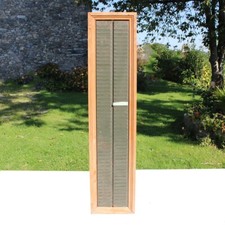 Ancien tableau de pointage à fiches /pointeuse en bois et métal