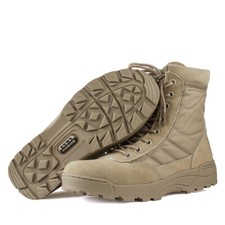 Botas De Trabajo Para Hombre Cremalleras Laterales Botas Antideslizantes TÁCTICA