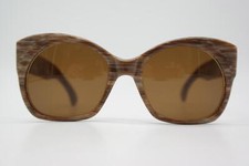 Lunettes De Soleil Vintage Robert La Roche 618 Marron Ovales