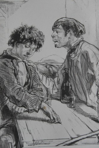 Gavarni lithographie originale - gavarni,