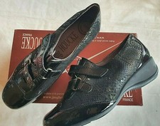 Chaussures cuir verni noir - cuir,