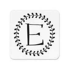 Lettre E Couronne Florale Alphabet Magnétique De Frigo - Fleurs