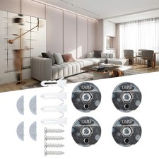 4pcs-glass Miroir Support