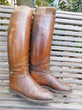 ARMEE FRANCAISE 14-18 + 39-45 : PAIRE DE BOTTES D'OFFICIER CAVALERIE + FORMES