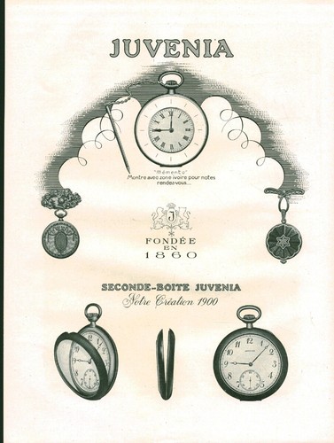 Publicité ancienne montre