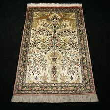 Tapis En Soie Ghom 85 X 56 Cm