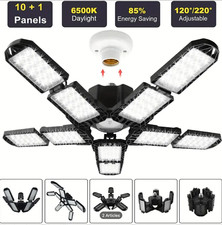 Plafonnier  Lampe Garage LED Déformable 6500 K 1 PCS Lampe Eclairage  Ateliers