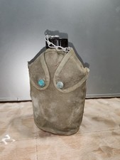 Ancienne Gourde militaire en Aluminium avec Housse  Style US 