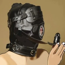 Masque BDSM avec cagoule et