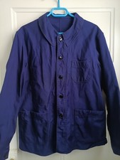 vintage : Veste de travail " Bleu De Verdun  " 