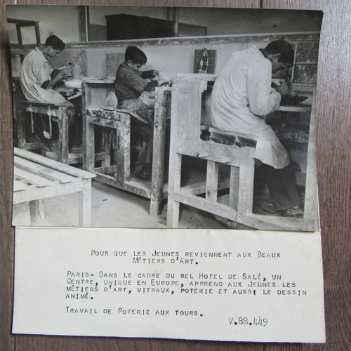 Photo presse 1944 - presse, ecole