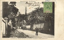 PC MARTINIQUE SAINT-PIERRE ROUTE DU MORNE ROUGE AVANT LA CATASTROPHE (a51630)
