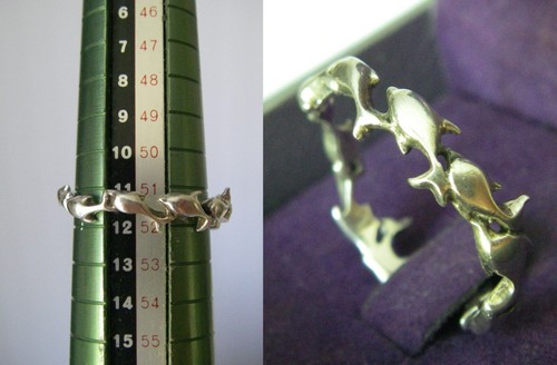 Bague chaine poissons - bague,