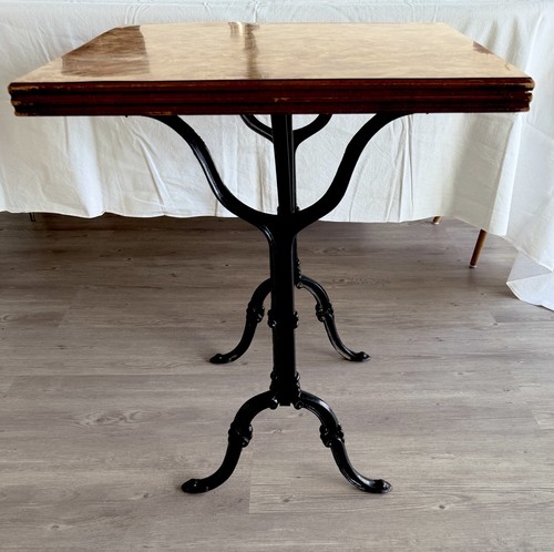 Table bistrot plateau bois - table,