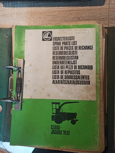 Livret piece claas - piece, jaguar