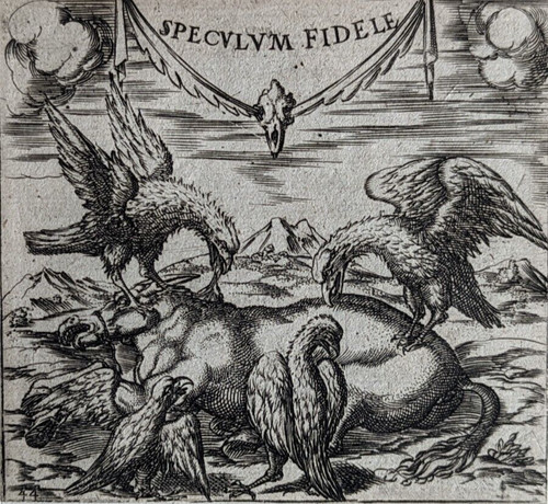 Gravure speculum fidele - "speculum, fidele"