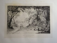 Léopold FLAMENG 1831-1911 EAU