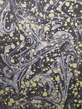 Papier marbré à la cuve de