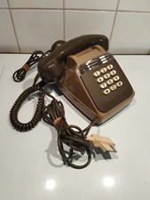 Téléphone Fixe Vintage À Touches Socotel S63 1983 Bel État Semble Fonctionner