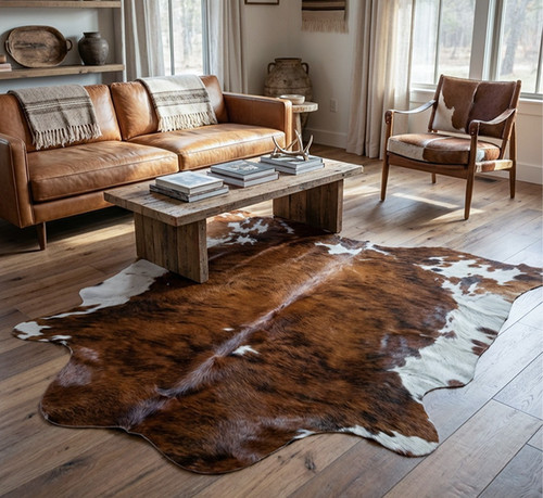 Real cowhide rug brindle - cowhide,