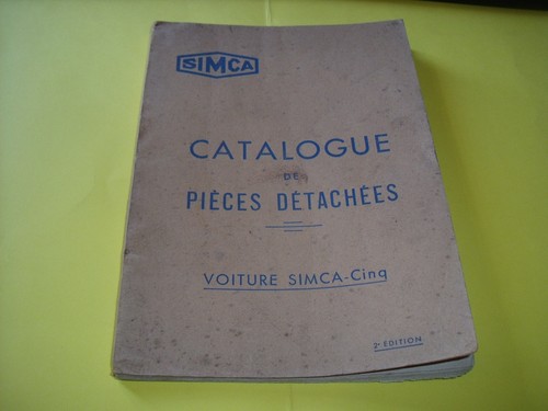 Catalogue pieces detachees - pieces,