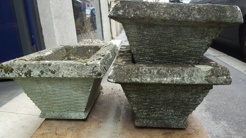 Anciennes jardinieres ciment - 6,