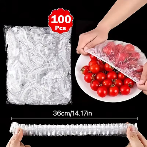 100pcs disposable food cover - 100pcs,