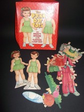 jouet ancien 2 poupées carton à habiller vintage