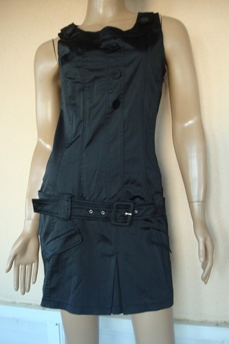 Robe chasuble noire satine - chasuble,