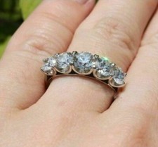 Bague anniversaire ronde cinq