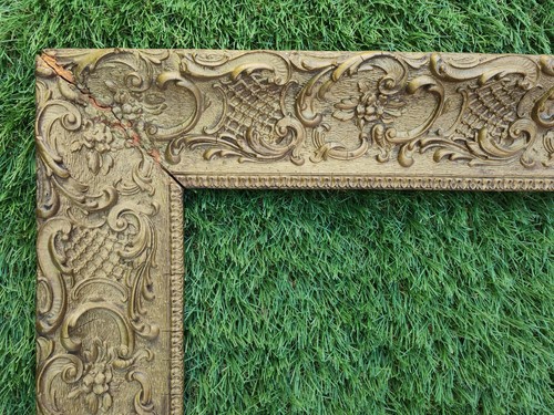 Cadre ancien bois stuc - ancien,